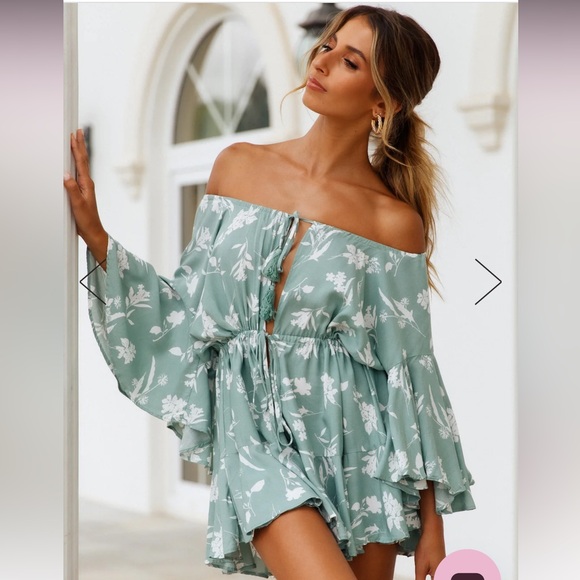 SECRET JEWEL ROMPER SAGE - Picture 3 of 8